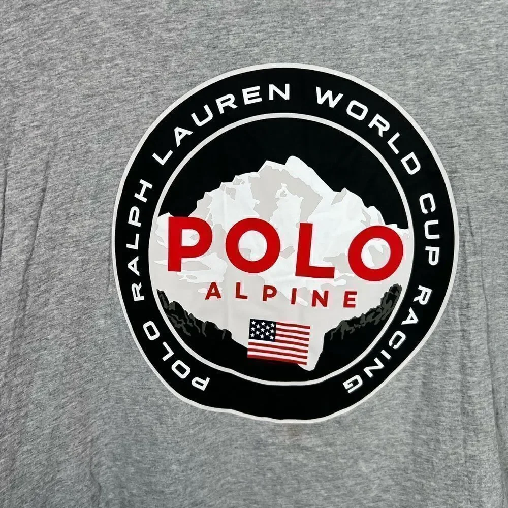 POLO RALPH LAUREN MENS USA ALPINE SKI COLLECTION WORLD CUP RACING SHIRT 92